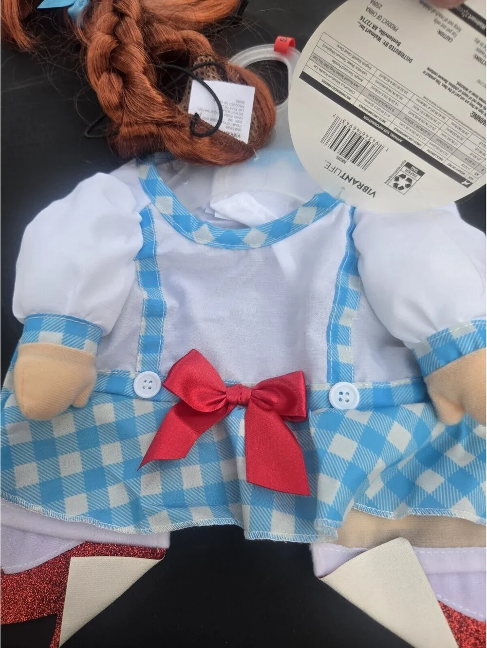 Wizard of oz Dorothy dog costume size small
